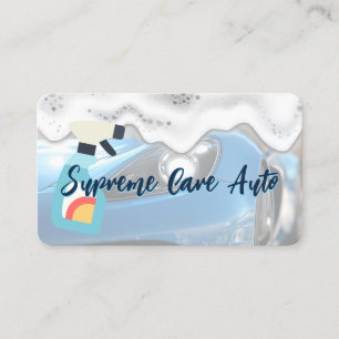 Car Wash Services   Soap   Cleaners Business Card
