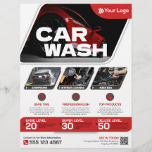 Car wash - (Template) Flyer