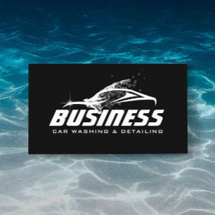 Car Washing Auto Detailing Automotive Business Card