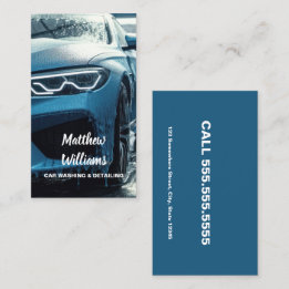  Car Washing Auto Detailing Business Card