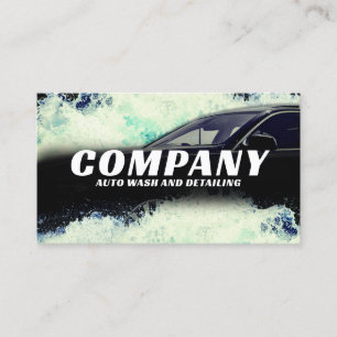 Car water splash automotive aquatic Business Card