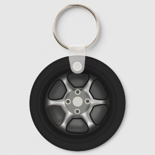 Car Wheel Keychain