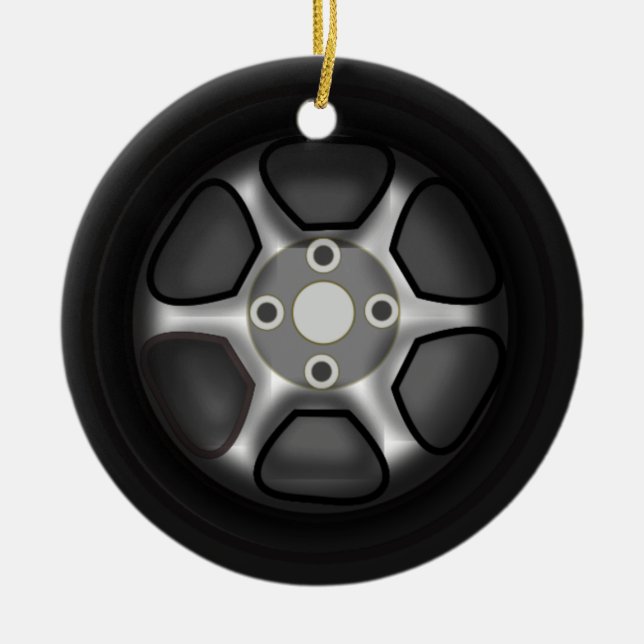 Car Wheel Ornament (Front)