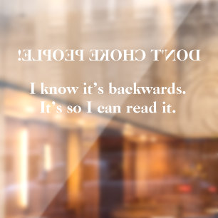 Car Window Cling, 11" long by 8" high Window Cling