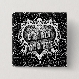 Cara Mia, Mon Cherie 2 Inch Square Button