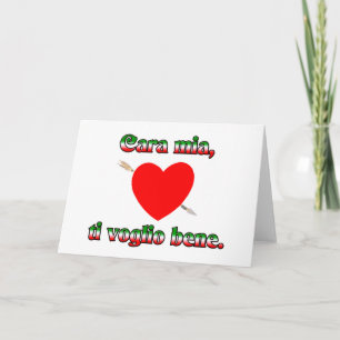 Cara Mia, Ti Volgio Bene Holiday Card