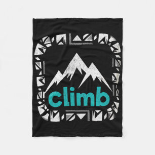 Carabiner Rock Climbing Gifts Climb Bouldering Fleece Blanket