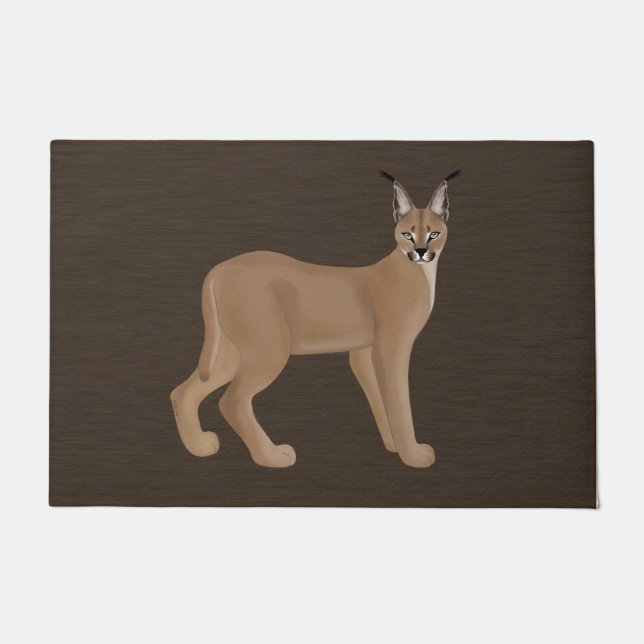 Caracal Large Doormat (Front)