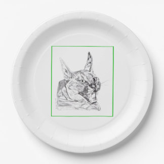 Caracal Paper Plate