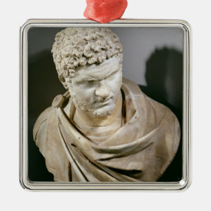 Caracalla, Roman marble cuirassed bust, 212-217 AD Metal Ornament