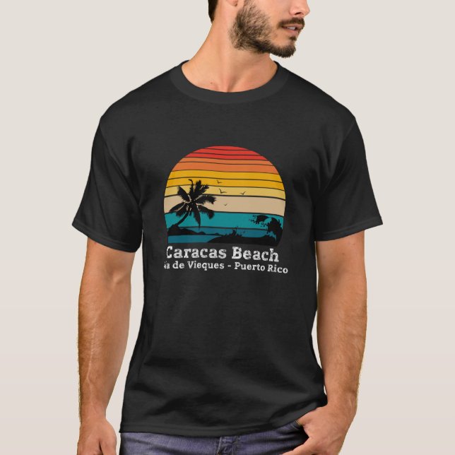 Caracas Beach Isla de Vieques - Puerto Rico T-Shirt (Front)