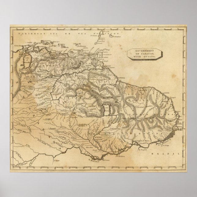 Caracas, Guiana Poster (Front)