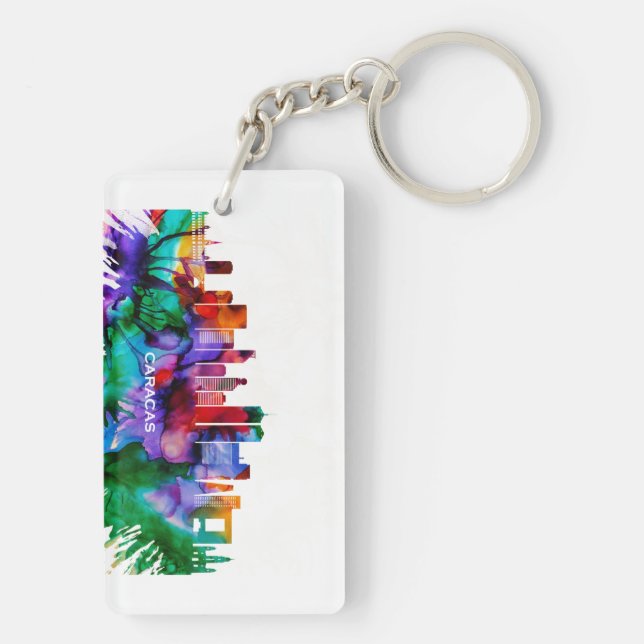 Caracas Skyline Keychain (Back)