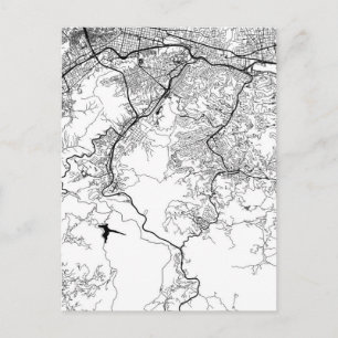 Caracas Venezuela Map Postcard