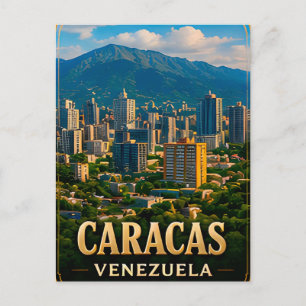 Caracas Venezuela Mountain Skyline Travel Souvenir Postcard