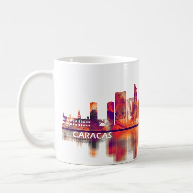 Caracas Venezuela Skyline Coffee Mug (Left)