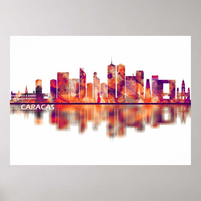 Caracas Venezuela Skyline Poster (Front)