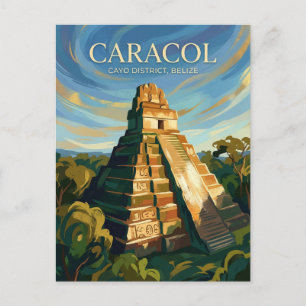 Caracol Maya Ruins Belize Postcard
