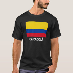 Caracolí Colombia Flag Emblem Escudo Bandera Crest T-Shirt