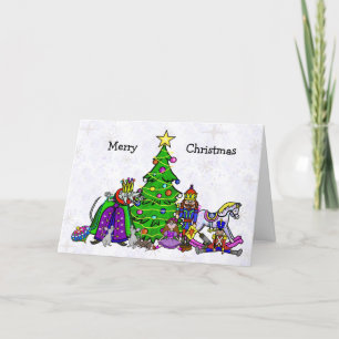 Caractères Casse-Noisettes Drôle Carte de Noël