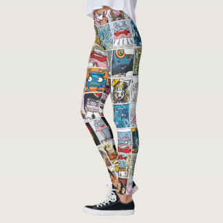 Caractères comiques Cute Colorful Motif Leggings