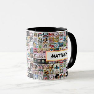 Caractères comiques Enfants Nom du Motif Mug