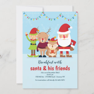 Caractères de Noël Invitation