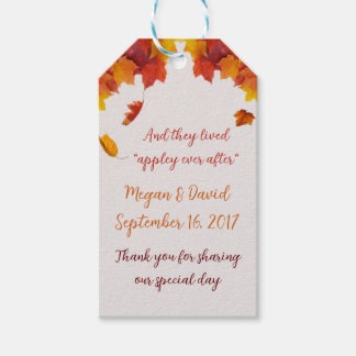 Caramel Apple Wedding Favour Gift Tags