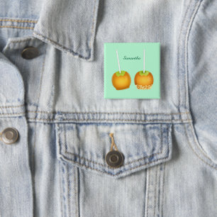Caramel Apples 2 Inch Square Button