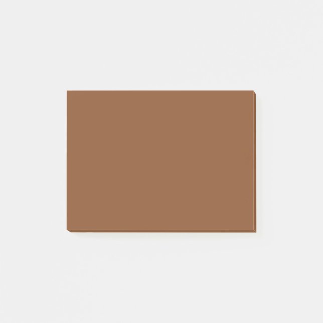 Caramel Cafe Solid Colour Post-it Notes (Front)