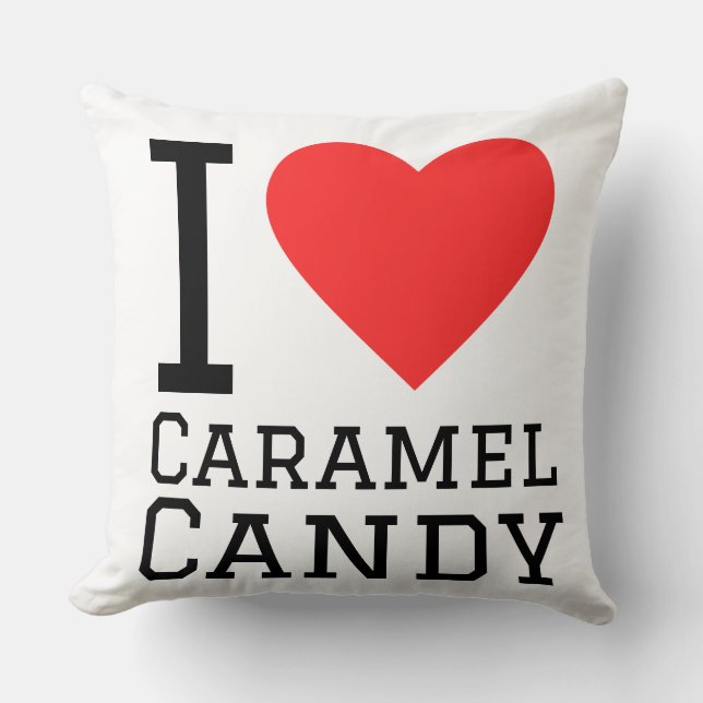 Caramel Candy pattern Throw Pillow (Front)