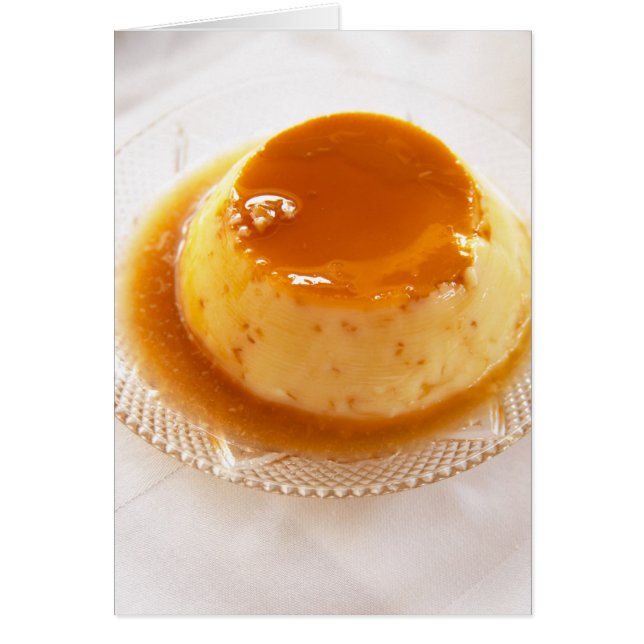 Caramel de crème type pudding avec caramel (Devant)