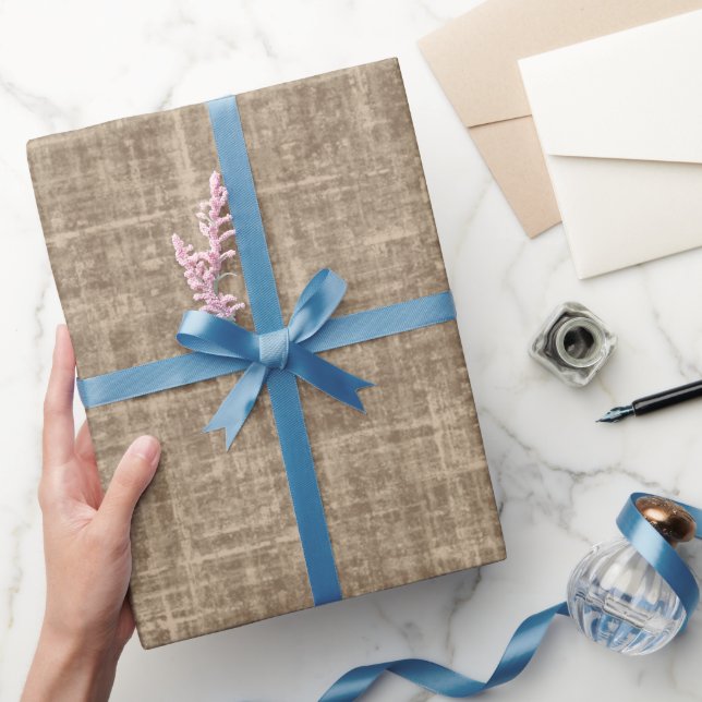 Caramel Linen Wrapping Paper (Gifting)