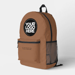 Caramel   Personalized Corporate Logo and Text Printed Backpack