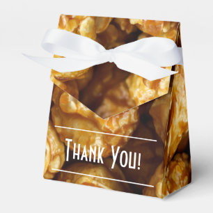 Caramel Popcorn Thank You Tent Favour Box