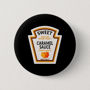 Caramel Sauce Halloween Costume 2024 Funny Family 2 Inch Round Button