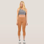 Caramel Solid Plain Colour India Capri Leggings<br><div class="desc">Caramel is a popular colour in India and around the world, and it is often used in fashion and interior design. It is a warm, earthy tone that is reminiscent of caramelized sugar, and it can range from a light beige to a rich, deep brown. Caramel solid plain colour garments...</div>