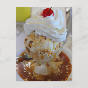 Caramel Sundae Postcard