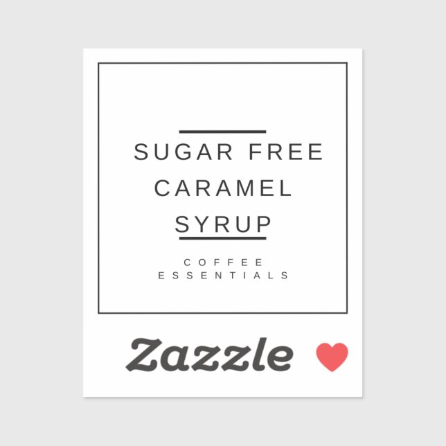 Caramel Syrup Sticker (Sheet)