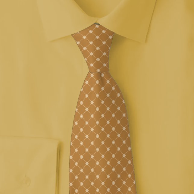 Caramel Trellis Tie (Creator Uploaded)