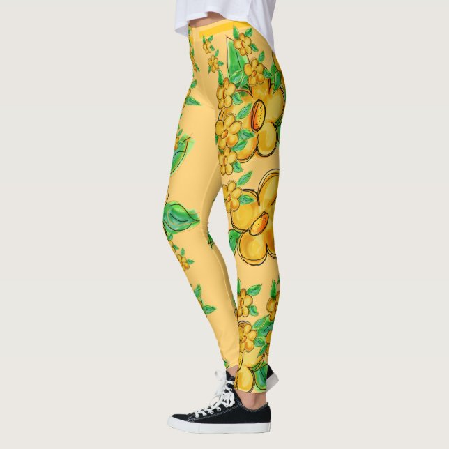 Caramelized Yellow Leggings (Left)