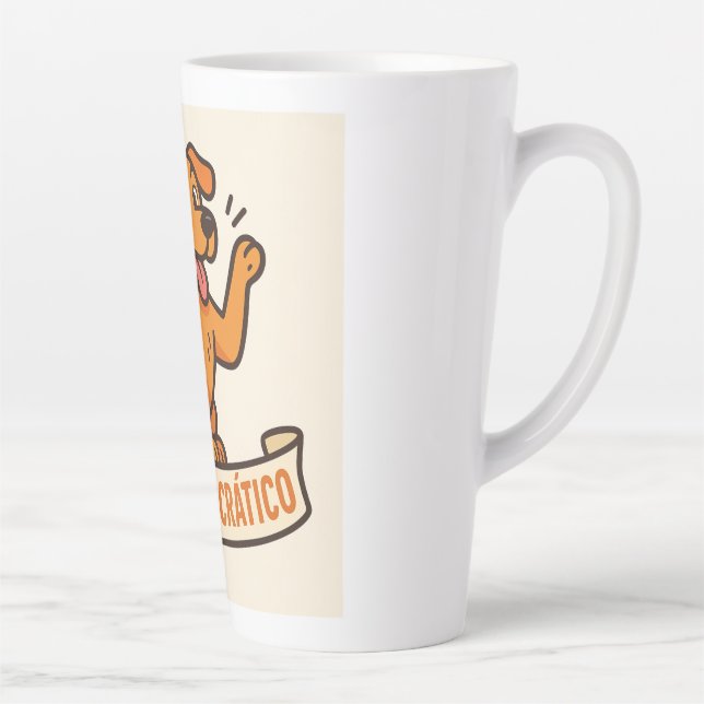 Caramelocratico Caneca Latte Mug (Right)