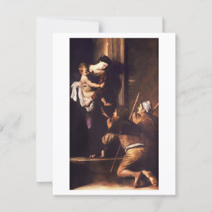 Caravaggio 1604-1606 Madonna & Child di Loreto  Postcard