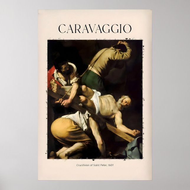 Caravaggio Art Print - Crucifixion of Saint Peter (Front)