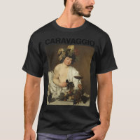 Caravaggio, Bacchus – Famous Paintings T-Shirt