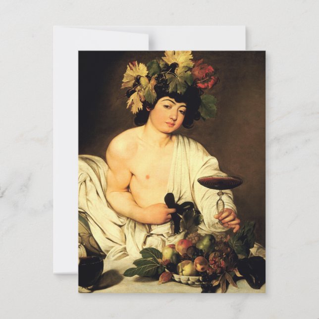 Caravaggio Bacchus Invitations (Front)