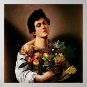 Caravaggio "Boy with a Basket of Fruit" Poster