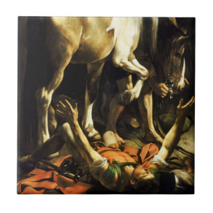 Caravaggio Conversion of St. Paul Tile