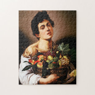 Caravaggio Garçon avec un panier de puzzle de fru