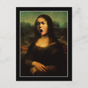 Caravaggio Medusa Mona Lisa Postcard